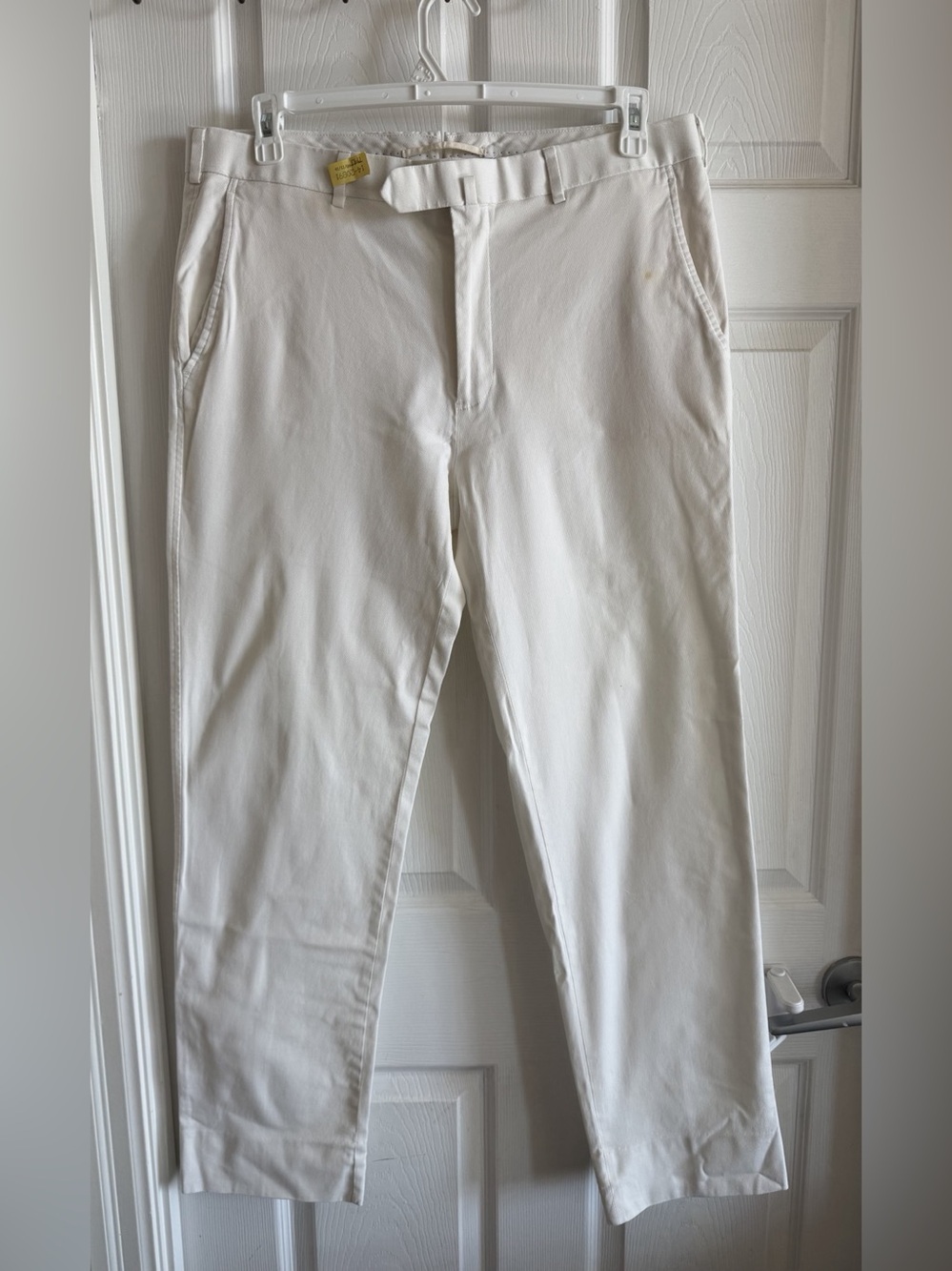 Brooks Brothers 1818 Fitzgerald Fit White Pants - Size 38x32